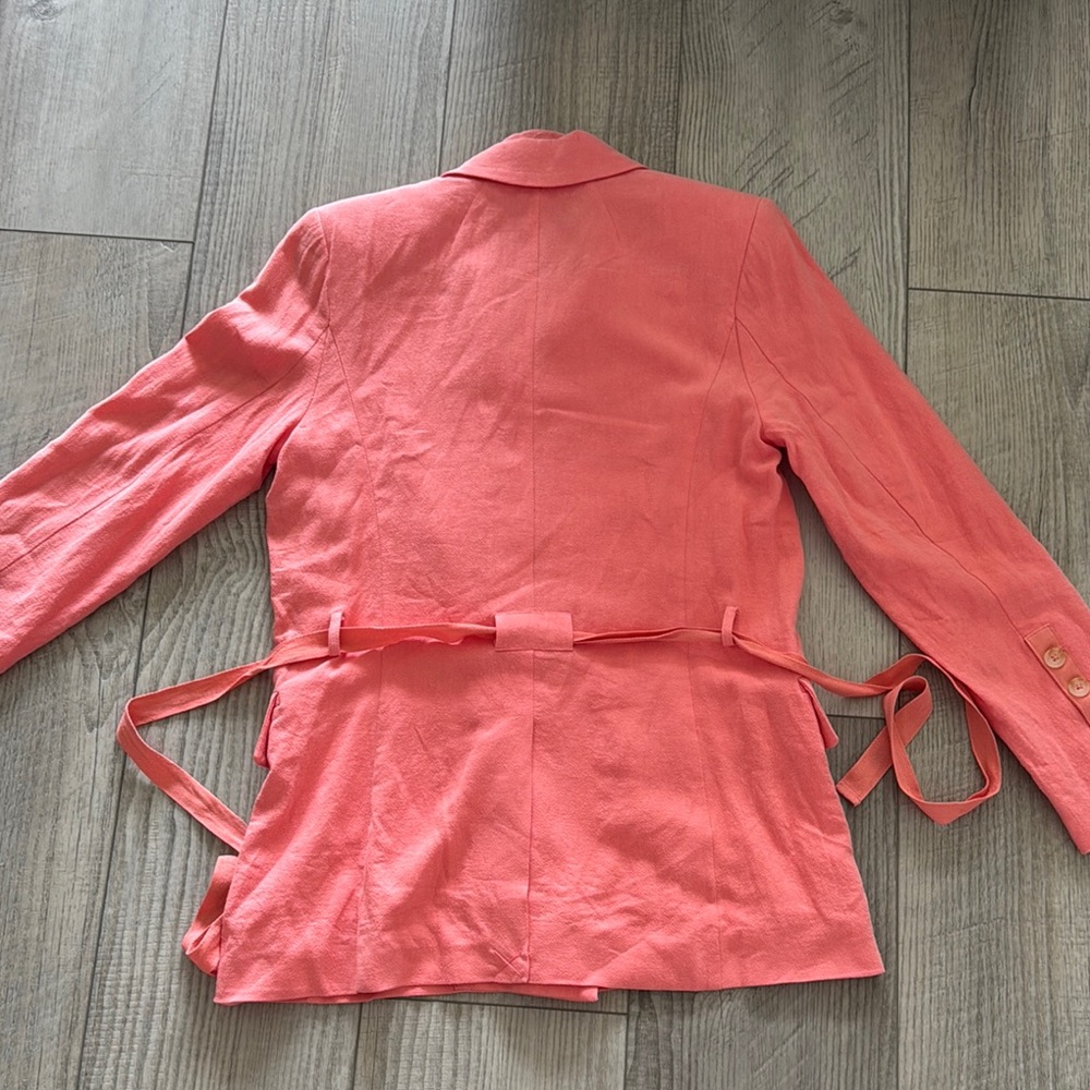 Free People Pink Blazer Lightweight Suit Jacket - Picture 4 of 4